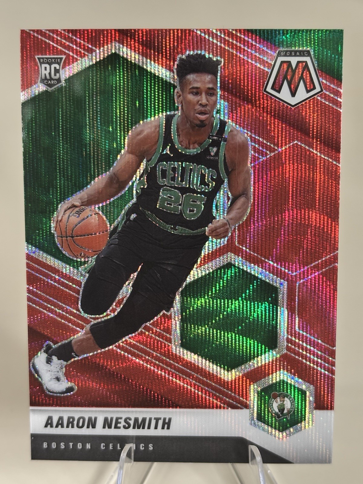 2020-21 Panini Mosaic - Rookie Aaron Nesmith #227 Red Wave Mosaic Prizm (RC)