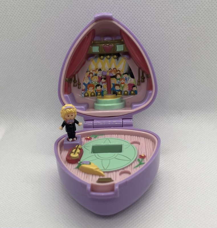 Polly Pocket 1991 Piano Recital Bluebird Vintage Collectible Toys + 1 Doll
