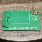 Coca-Cola Vintage Soda Advertising Sign Green Red White Take a Case Along