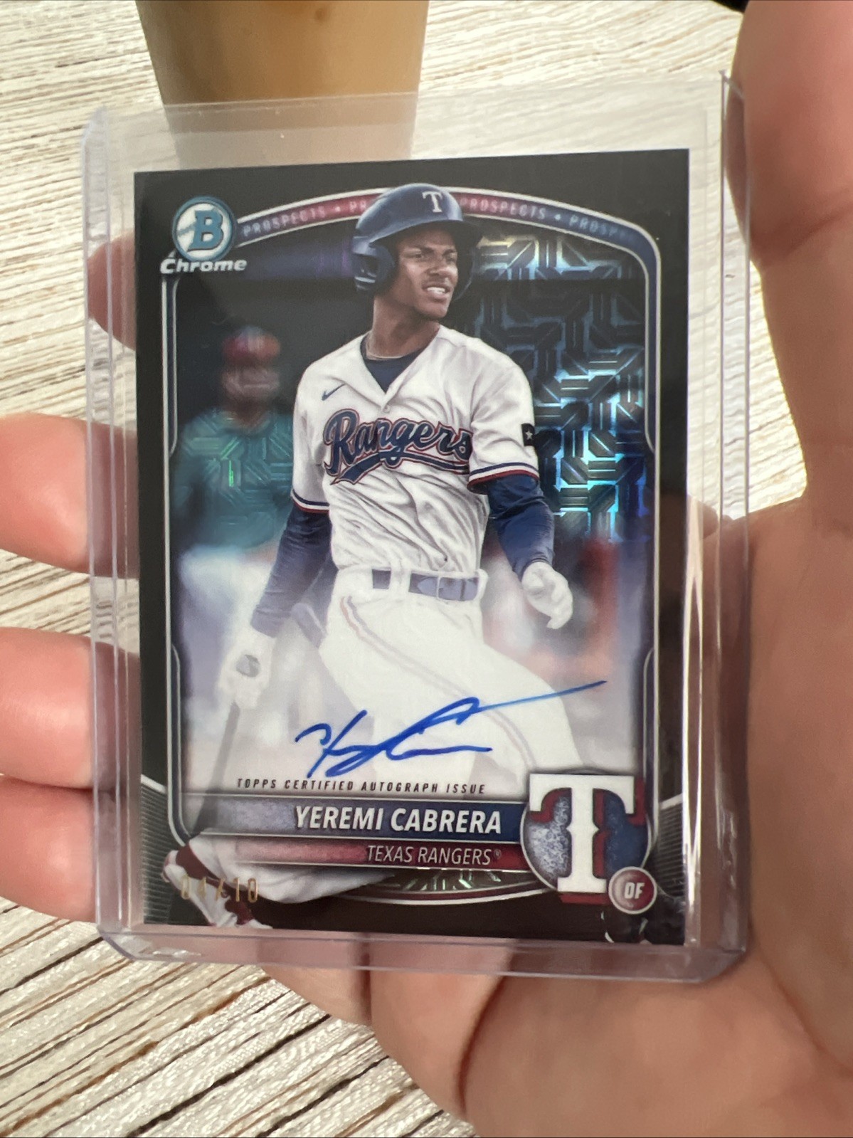2025 Bowman Yeremi Cabrera Auto #BCP-146 Black Mojo Refractor 04/10