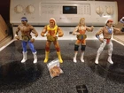 Mattel WWE Elite Legends Figure Lot With Championship Belts. Mr. Perfect, Hogan