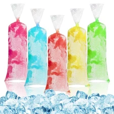 100 Ice Candy Plastic Bags - 4X12 Bolsas Para Bolis De Hielo Mexicanos Freeze