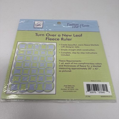 June Tailor Turn Over A New Leaf Fleece Ruler - JT-784