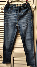 Levis Girls SZ 12 Pull On Jegging Jeans Adjustable Waist 25" Inseam FS 