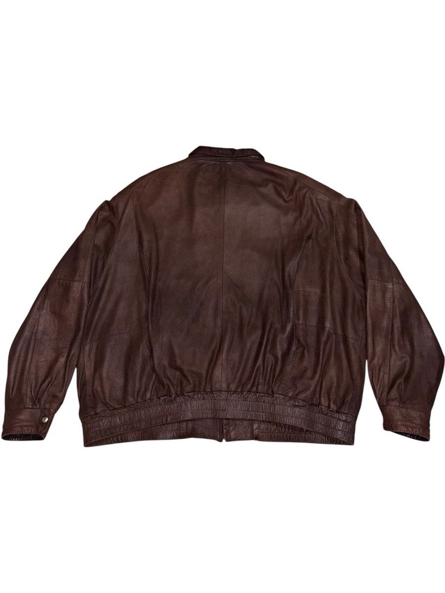 USA製 90s Remy レザーテーラードジャケット Remy Leather Jacket Soft Lambskin Deerskin Bomber Jacket Western