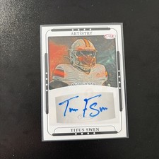 2023 SAGE Artistry - Autographs Titus Swen #ART-TS2 (AU, RC)