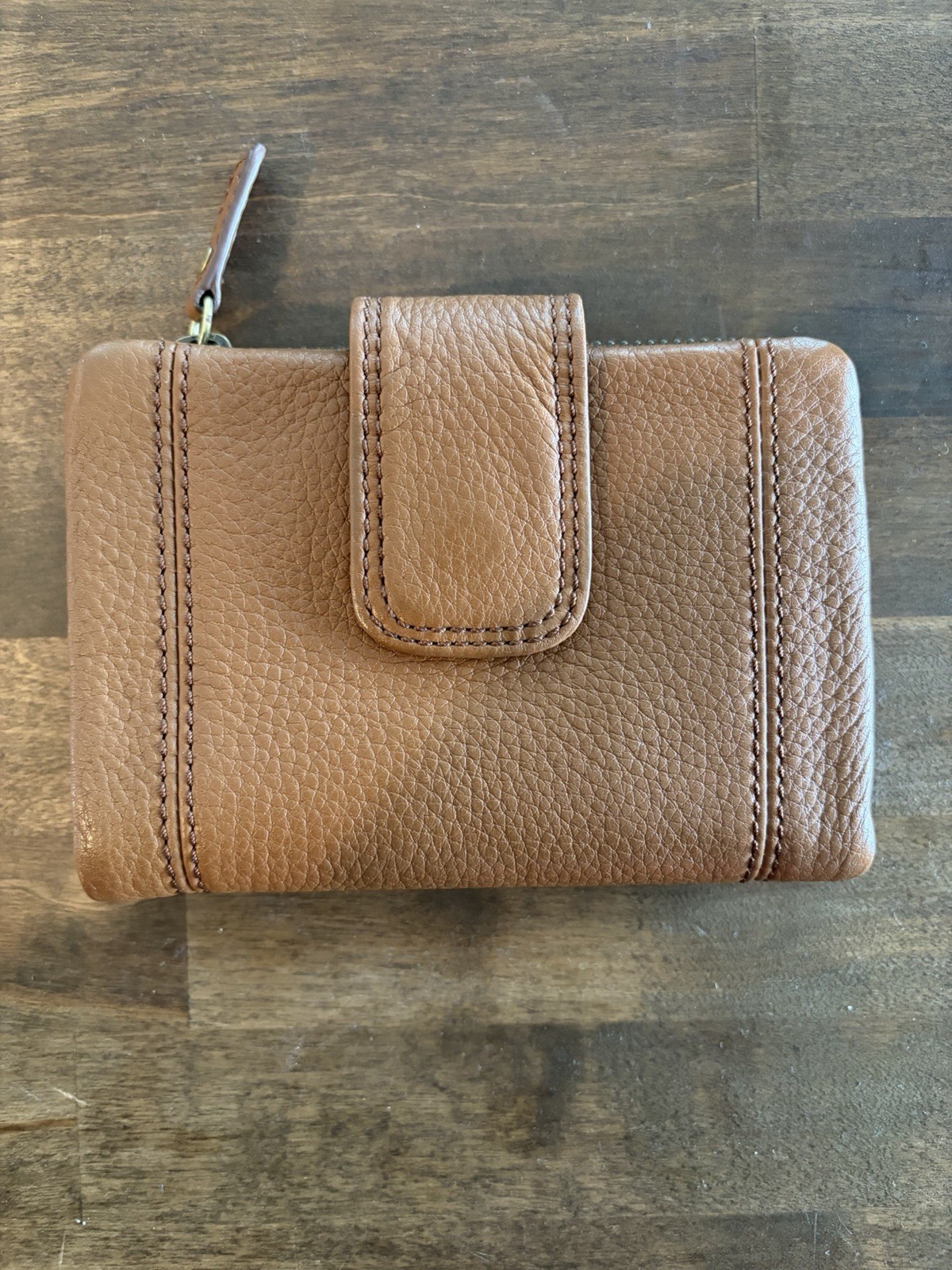 Brown Multi Pocket Fossil Wallet - image 2