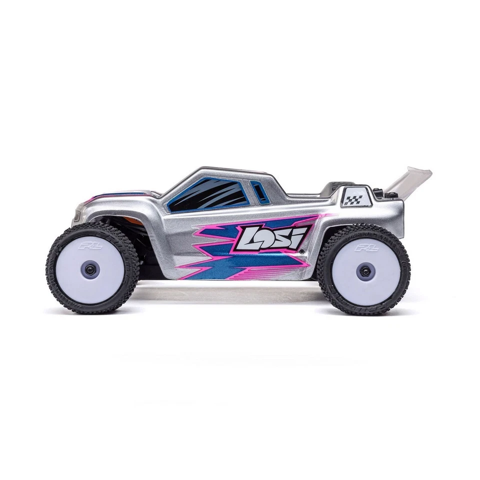 Losi LOS-1392T2 1:28 Micro-T 2S 2WD RTR Stadium Truck Brushed Silber - Bild 4 von 4