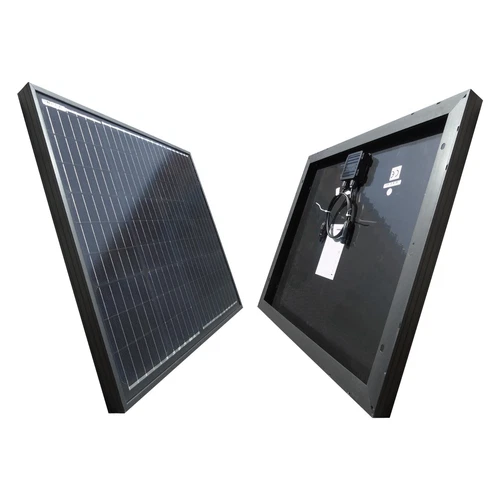 Solarpanel Solarmodul 50W 12V Monokristallin Solarzelle schwarz black