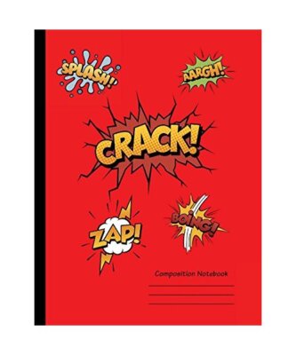 Composition Notebook: Wide Ruled Writing and Note Taking Book for Boys with Comi