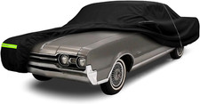 Waterproof Car Cover Compatible with 1967-1977 Oldmobile Cutlass Sedan/Coupe Acc