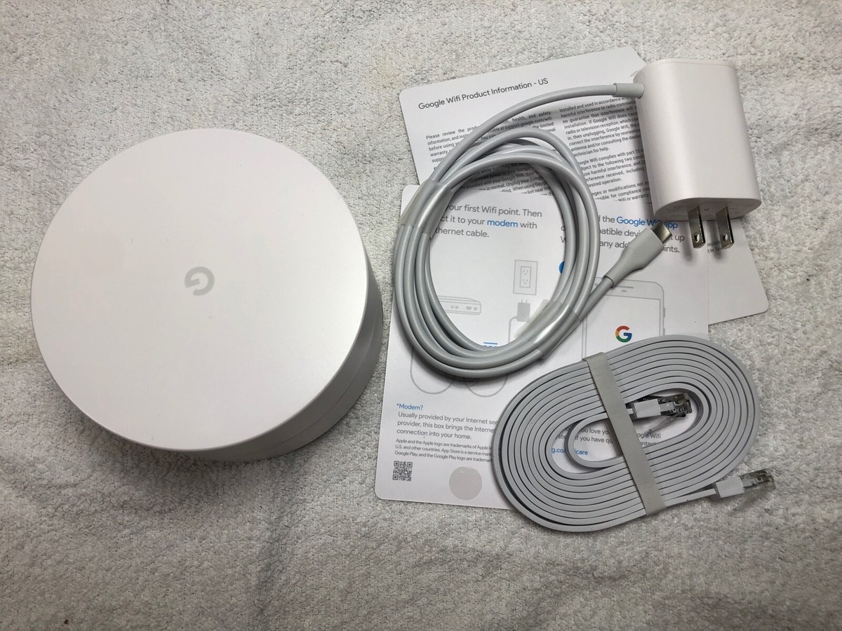 Google WiFi AC-1304 1200Mbps Wireless Mesh Router AC1200 USB-C