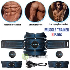 Tactical EMS Muscle Stimulator Ab Trainer Portable Stimulater Abs Massager Kit