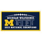 Michigan Wolverines Ncaa 2023 National Championship Banner