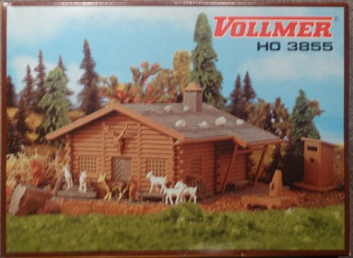Vollmer 3855 (pista H0) Wolf und 7 Geisslein - kit en embalaje original (sin usar) | Zustand: Gebraucht