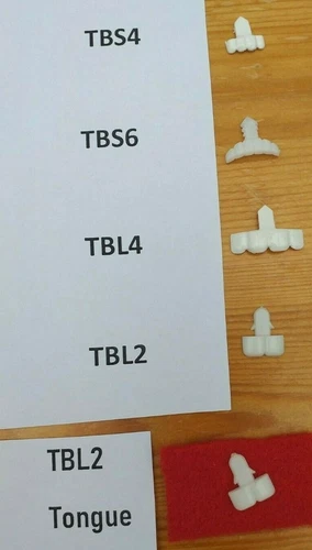 PLASTIC DOLLS TEETH FOR RESTORATION IN VARIOUS SIZES