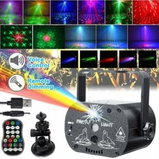 Disco Projector 240 Patterns Laser Stage Lighting LED RGB Disco Party DJ Lights