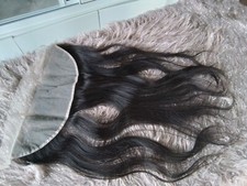 22INCH BRAZILIAN VIRGIN HUMAN HAIR STRAIGHT 13X4 LACE FRONTAL EAR TO EAR 12A 1b 