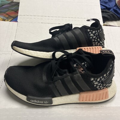 Adidas Originals NMD_R1 Woman's Size Sneakers Black Leopard FZ1017  Boost