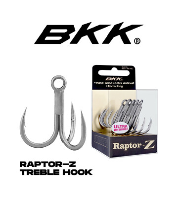 BKK Raptor-Z Treble Hook - Drilling Haken - Ultra Antirust - Saltwater popping