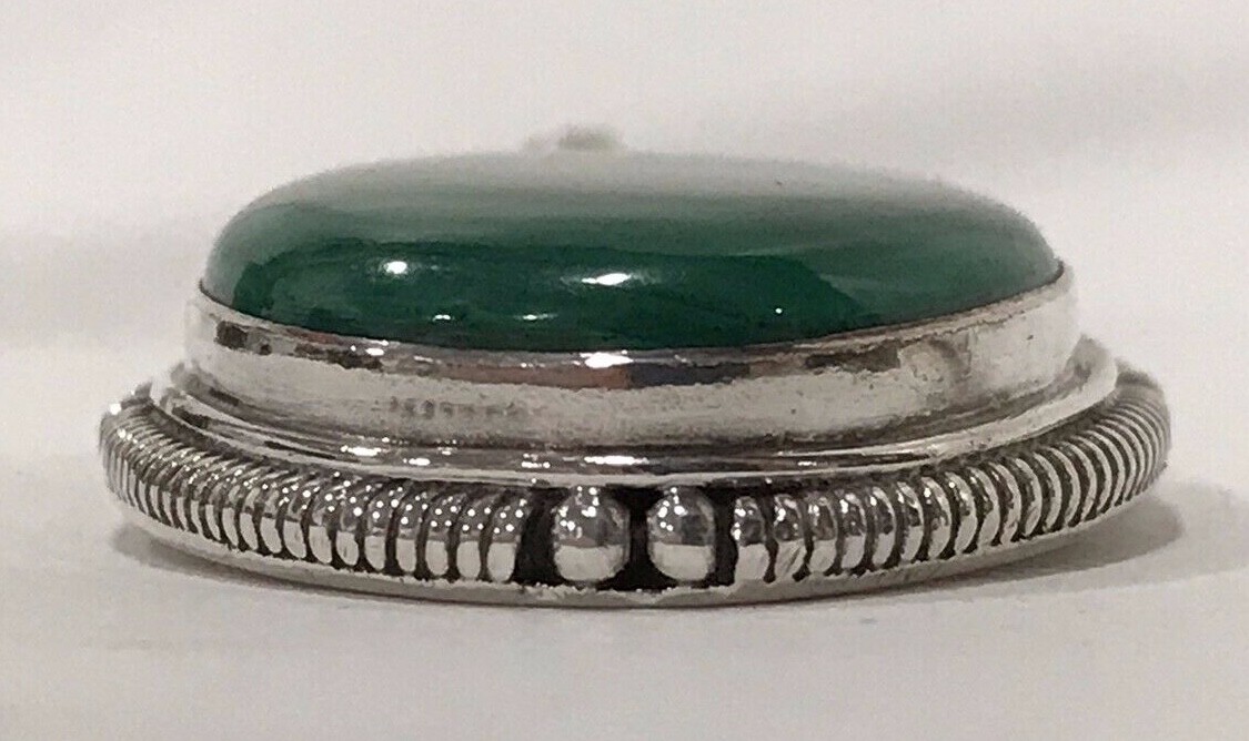 Malachite Solid 925 Sterling Silver Pendant Jewel… - image 4