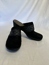 Croft & Barrow Ortholite Black Closed Toe Slip-Ons Clogs Shoes Size 8.5 M Womens