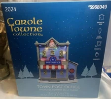 Carole Towne Town Post Office Christmas Village NEW IN BOX