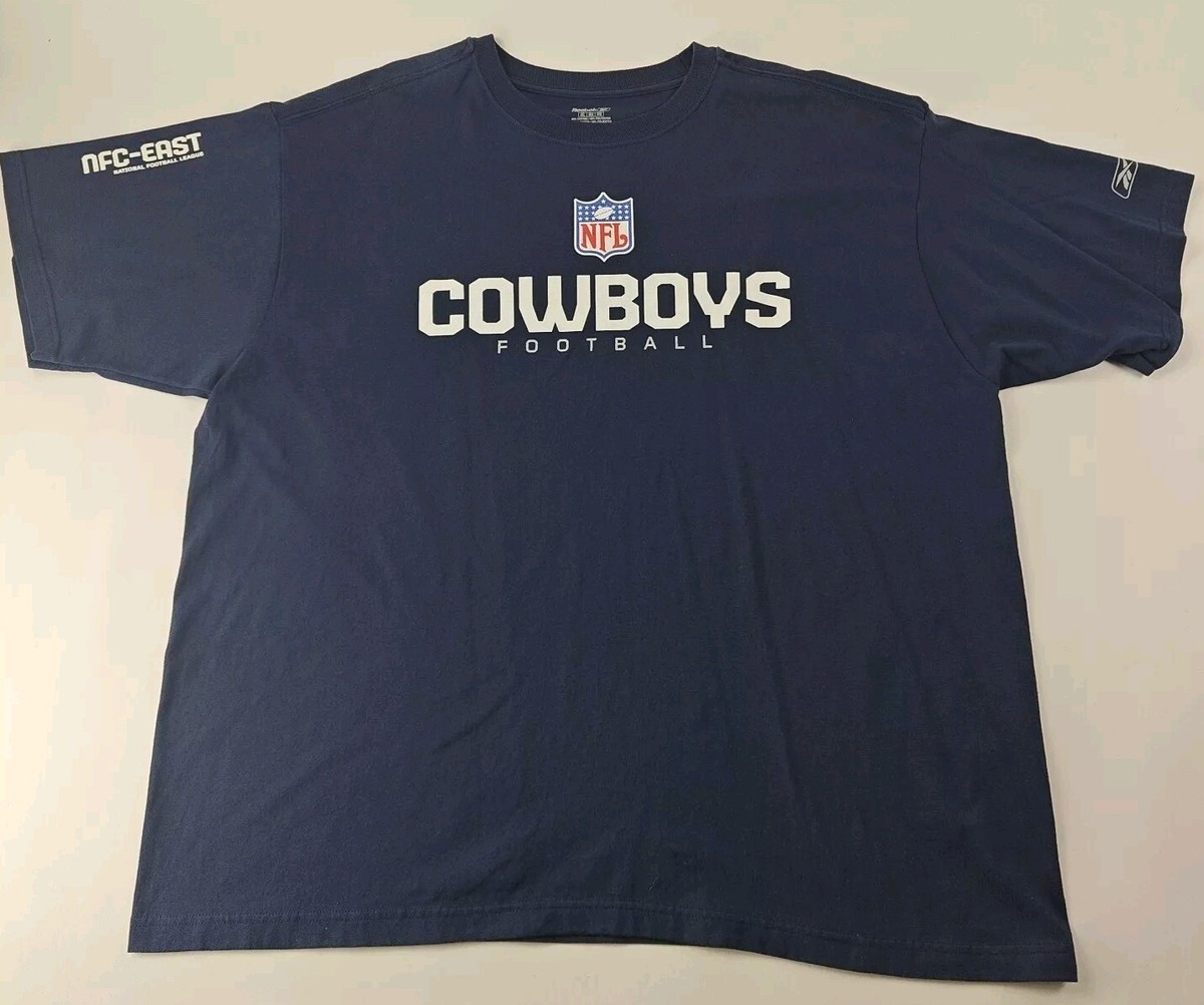 Reebok Dallas Cowboys Navy Blue Graphic TShirt Men's XXL 2XL NFL