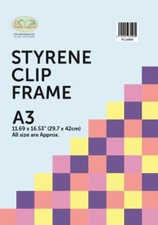 Clip Frame Picture Photo Frames Poster Frameless All Size Packs of 1-2-3-5-10