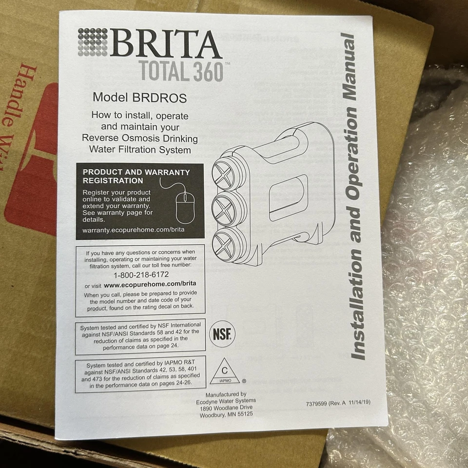 Brita Total360 sistema de filtragem de água por osmose reversa submersível BRDROS - Imagem 3 de 4