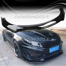 For Kia Optima 2010-2020 Front Bumper Lip Splitter Spoiler Body Kit Gloss Black