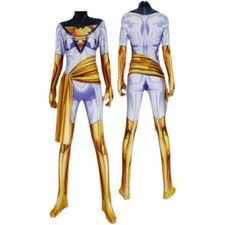 X-men Dark Phoenix Jean Grey Jumpsuit White Cosplay Costume Suit Halloween Props