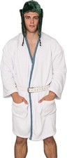 Cousin Eddie Character Christmas Vacation White Robe Hat Halloween Cosplay Set