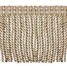 Ivory Light Beige 6" Bullion Fringe Trim White Sands 5 Yards