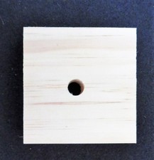 12 pc Natural Pine Wood Blocks 2 1/2 " x 2 1/2" x 3/4" Parrot Bird Toy Parts