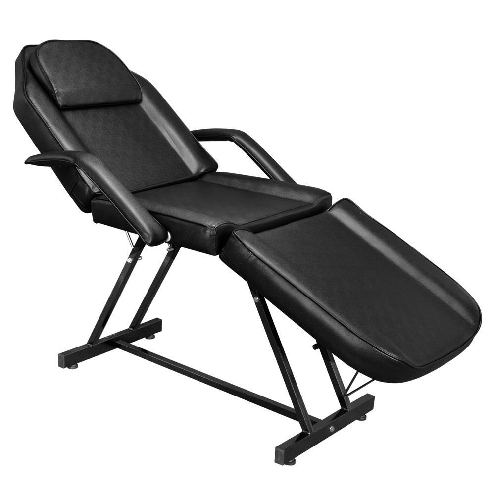 75in 3-Section Multipurpose Massage Bed, Spa & Salon Facial, Tattoo Chair Stool