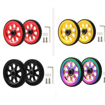 F+ Silver 46mm Aluminium Union Jack Wide Body Easy Wheels For Brompton
