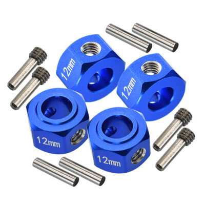 NEW GPM Racing Aluminum 6061-T6 Hex Adapter (12mmx8mm) Blue for Losi 1/8 LMT