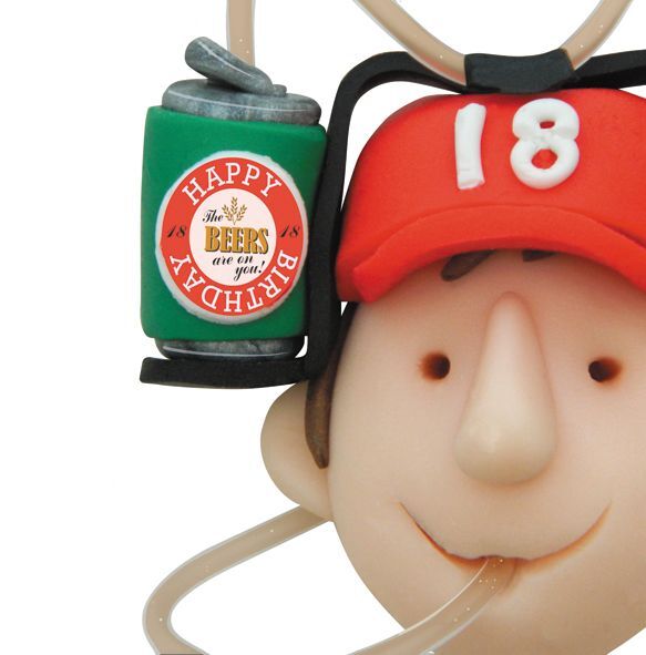 18th Birthday Card - Male Funny 18 Beer Headshots One Lump Or Two Quality NEW