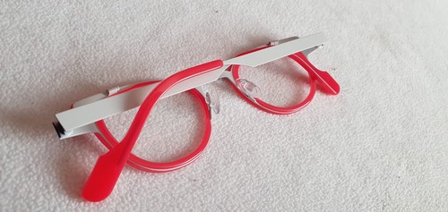 Monturas de gafas de gato Anne & Valentin rojo/blanco. FEIST. Nuevo. - Imagen 10 de 10