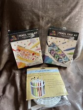Kid Made Modern Pencil Case Kit and extra kit lot , art fun great for homeschool