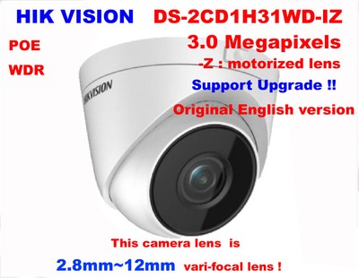 Hikvision DS-2CD1H31WD-IZ 3MP IP POE Network 2.8~12mm motorized 120dBWDR Camera