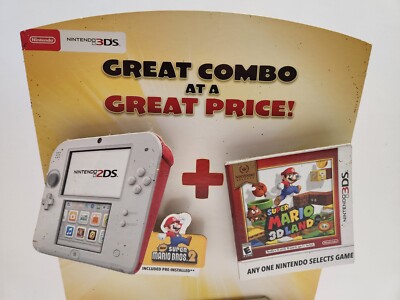 Nintendo 2DS + Super Mario 3D Land Promotional Store Display