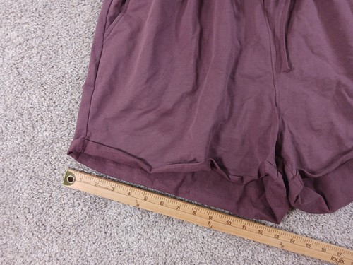 CCX Womens Shorts Medium 18 Maroon Drawstring Short Relax Tie NWOT - Picture 3 of 14