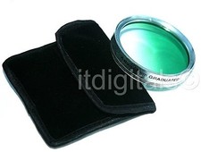 Filtro de vidrio de lente de color verde graduado de 49 mm atornillable medio verde medio claro 49 mm