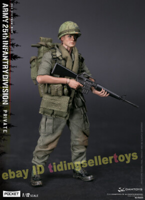 1/12 Dam DAMTOYS Army 25th Infantry Division Private Staff