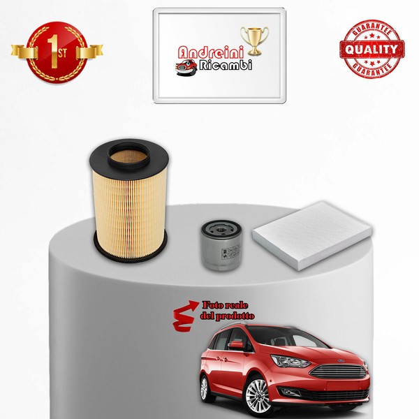 Set Service 3 Filter Ford Grand C-Max 1.5 Ecoboost 134KW 182CV Von 2015->-image