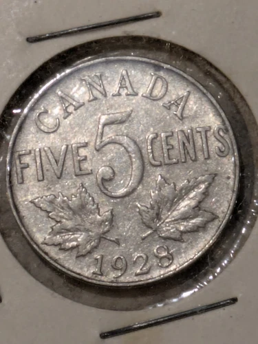 1928 Canada 5 Cents — photo from another recent sale