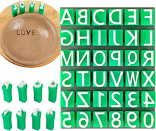 Alphabet Stamps for Clay, Letter Stamps for Polymer Clay, Mini Uppercase Alphabe