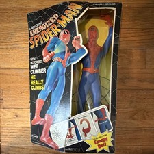 Remco Energized Spider-Man Action Figure Motorized Web Climber Vintage